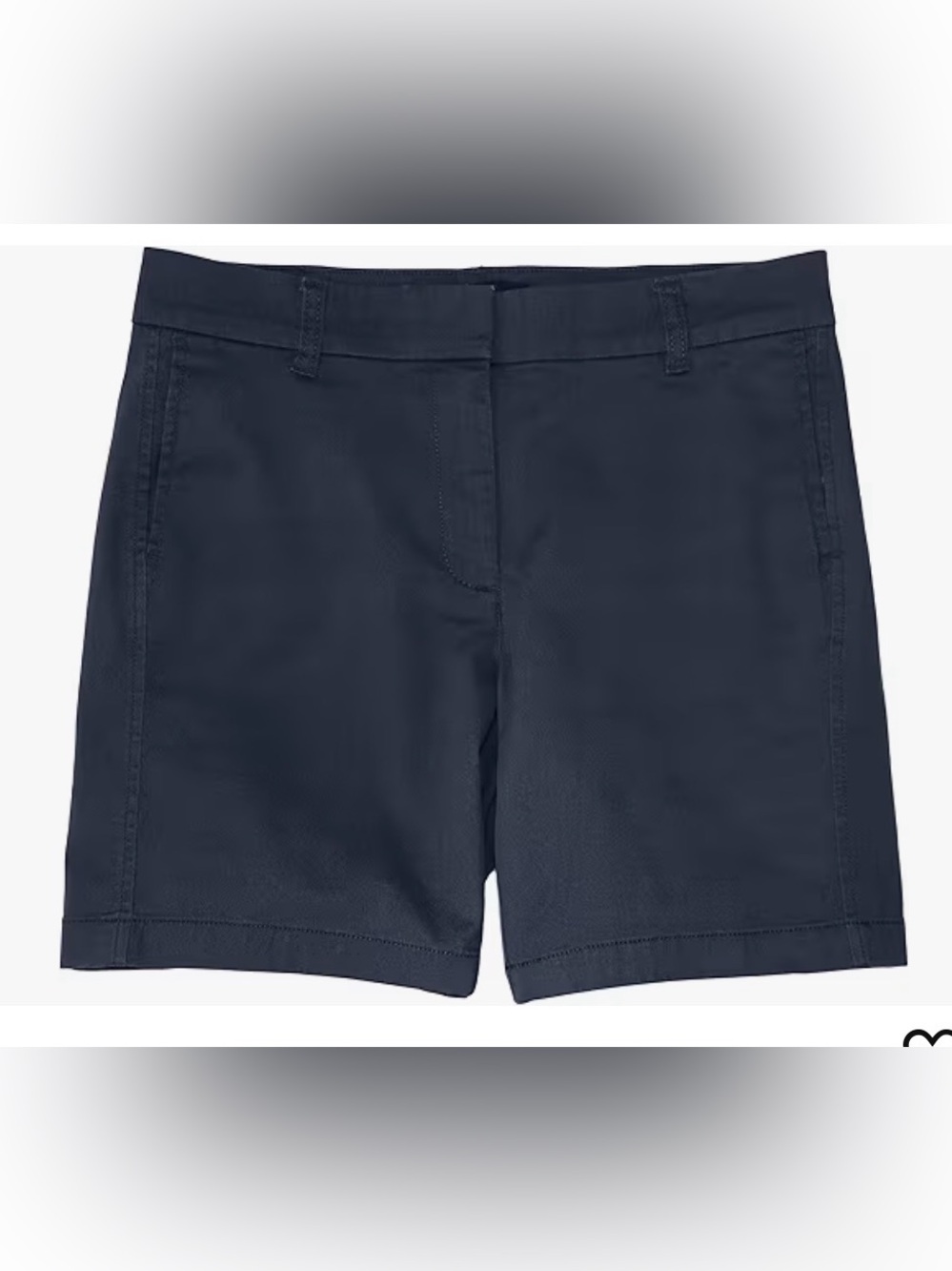 J. Crew 7" stretch chino short in Navy Size 6 NEW